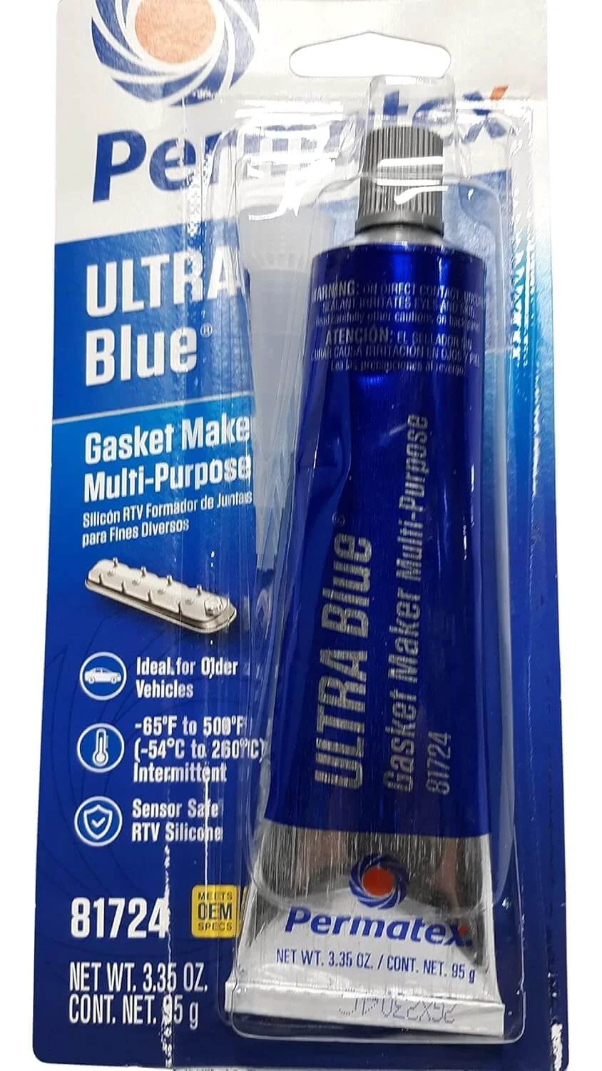 RTV Silicone Gasket Maker - Ultra Blue Sealant 3.35 oz...