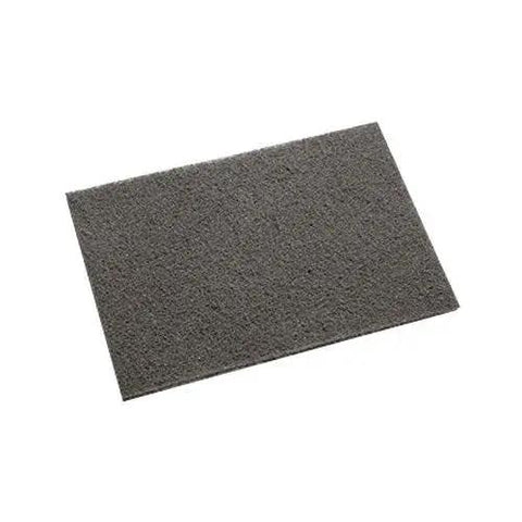 Ultra Fine Hand Pad 7448 20 Count Nonwoven Abrasive Pad For Delicate Finishing, gray pad on white background
