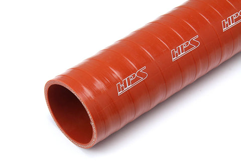 HPS silicone coupler hose, orange, 7/8 in ID, 12 in length, 4-ply reinforced high-temp tube