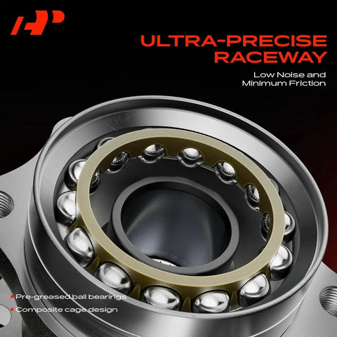 Close-up of rear wheel bearing and hub assembly set two 5 lug fits Subaru Forester 2014 2018 Impreza 2012 2021 Crosstrek 2016 2021