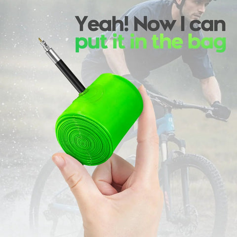 CYCLAMI ultralight TPU MTB inner tube, green, Presta valve 45mm