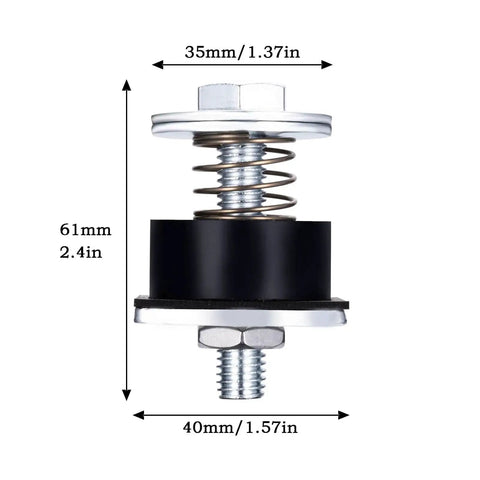 Unistrut Trolley Limit Hardware For 1-5/8 Inch Strut Channel U Bracket And Beam Trolleys with spring washers and rubber blocks