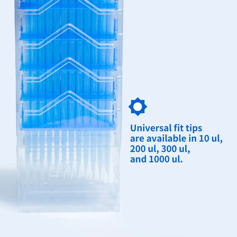 Low Retention Universal Pipette Tips 200 Microliters Refill Pack Without Filters Sterile Autoclavable Case Of 1152