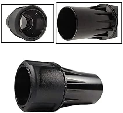 DWV9000 universal Quick Multi-Function Connector, black plastic, for DeWalt dust extractors and vacuum hoses