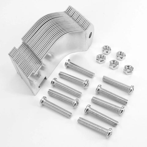 Ten-piece universal tube clamps deliver secure, corrosion-resistant support for Unistrut channels; 2 inch wall mount conduits, bolts and nuts included, galvanized steel for long lasting electrical and plumbing runs.