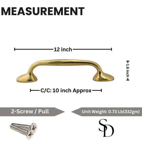 Richmond Unlacquered Brass Cabinet Pulls And Solid Brass Drawer Handles For Kitchen Cabinets And Furniture With Screws Included Handmade