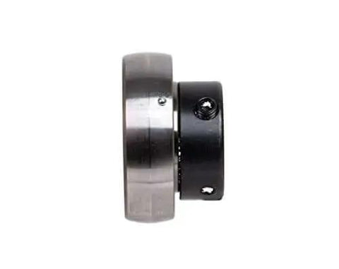 Side view of unmounted ball bearing, 1-3/8 inch bore, WG222EL, sealed, for heavy duty use, interchangeable with leading brands.