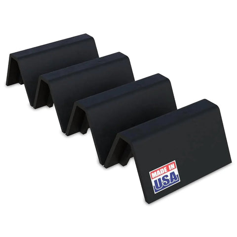 Rooftop pipe support cradle, 6-inch, heavy-duty, 4-pack, recycled plastic, Made in USA.
