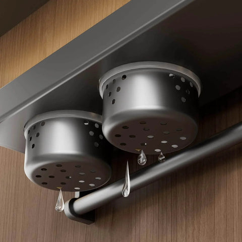 utensil hanger, wall mounted kitchen rail with hooks, waterproof hooks for kitchen utensils cups hanging, easy installation without drilling