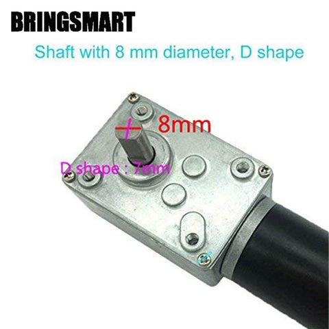 Close-up of 8 mm shaft component for ✝️ 1-Pack Utility Cart with clear labeling of dimensions and D shape