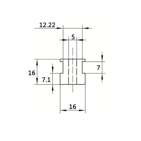 Technical drawing detailing dimensions for ✝️ 1-Pack Utility Cart 5 mm Platform Size Aluminum Frame Lightweight Built