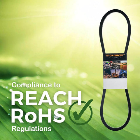 A43/4L450, A/4L, Classic Wrapped V-Belt, Rubber, 1/2" x 45" Outside Circumference with REACH RoHS compliance label