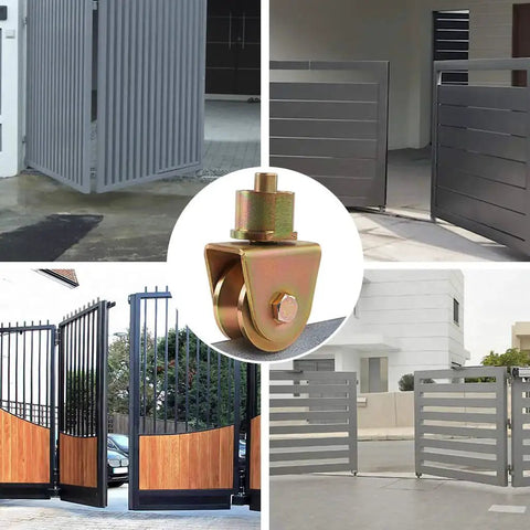 V Groove Gate Wheels 2 Inch Caster With 360 Degree Rotational Stem Heavy Duty V Track Roller For Foldable Sliding Gates