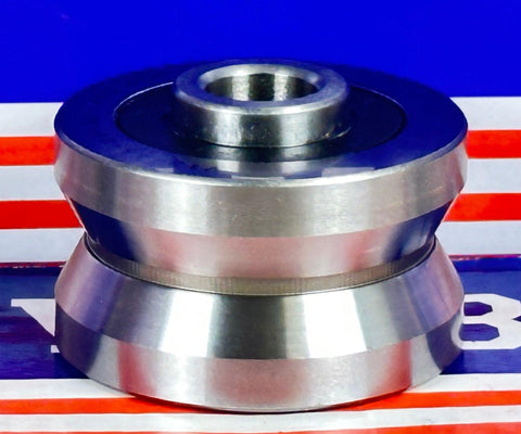 V12x45x26-30mm V Groove Track Roller Bearing With Extended Inner 4mm - VXB Ball Bearings