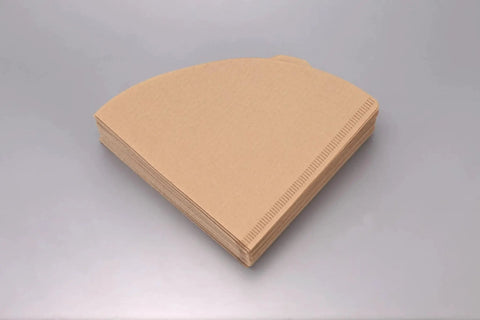 Stack of Natural V60 Size 02 paper coffee filters deliver a clean, balanced 1-4 cup brew with reliable flow, in a 200-count pack.