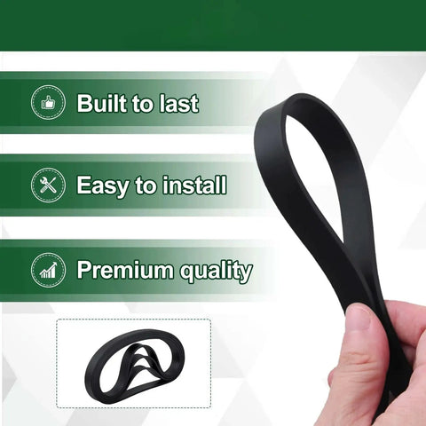Restore strong suction and peak cleaning with this four pack of replacement vacuum belts, hand holding rubber belt, compatible with select Bissell models.