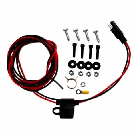 Wiring and mounting hardware for Ultra Quiet Rotary Vane Vacuum Pump For Brake Boosters Delivers Up To 28 Inches Of Vacuum In Seconds