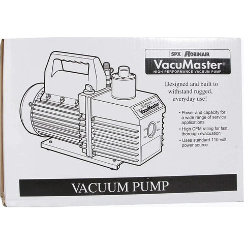 Economy 2-Stage Rotary Vane Vacuum Pump For Commercial Refrigeration With 8 CFM Free Air Flow, box image