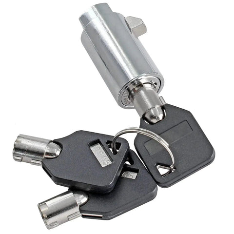 2 Pack Vending Machine Lock Set With Keyed Alike High Security Tubular Keyway Locks, includes lock and keys view
