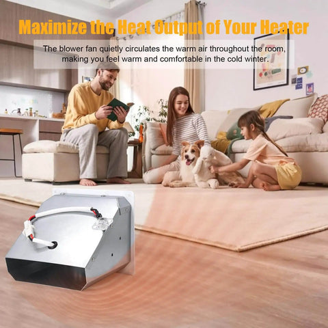 Blower Fan Kit For Mr Heater 20,000 To 30,000 BTU Vent Free Heaters 2016 To Present Replacement F299201 in living room.