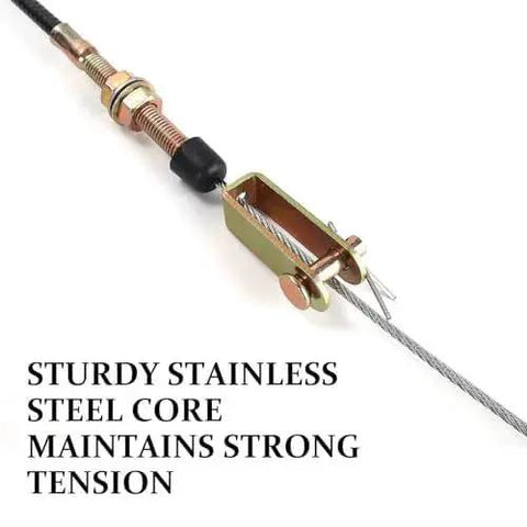 Enjoy precise throttle control with a 6 ft heavy duty vernier throttle cable featuring dual ball lock and stainless core