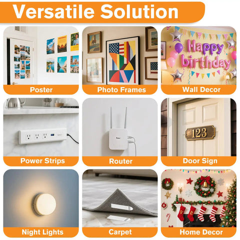 Picture Hanging Strips 40 Strips 20 Pairs Damage Free Removal Wall Hangers Without Nails Adhesive Strips For Poster Artwork Photos Home Office White Medium Size Strong Adhesive Backing For Reliable Hold On Walls And Wood Surfaces.