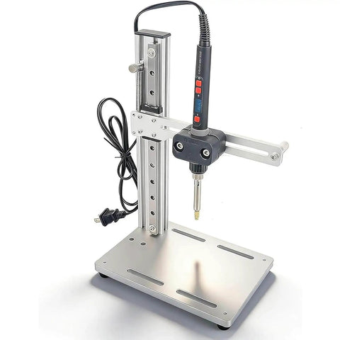 Vertical Heat Pressing Station With 90W Digital Display Soldering Iron for Plastic and 3D printing components, with adjustable arm