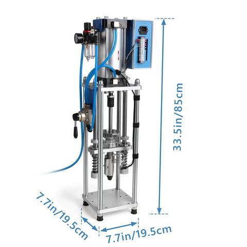 Vertical Injection Molding Machine For Small Batches ICZW Semi Automatic Pneumatic Plastic Press With Bench Vise
