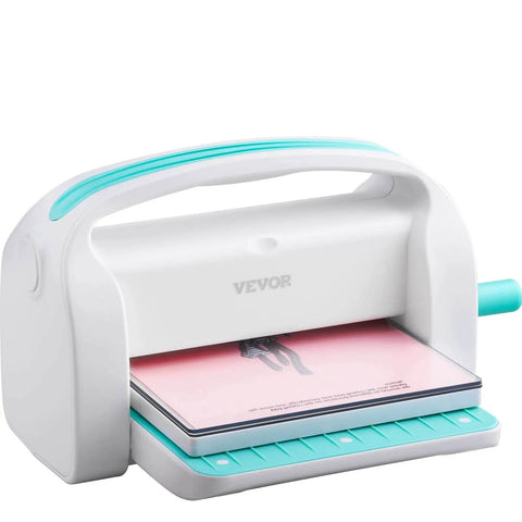 All In One Die Cutting And Embossing Machine For Scrapbooking And Card Making 9 Inch A4 Opening Manual Starter Kit with pink folder