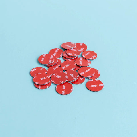 Ultra Strong 3M VHB 5952 Adhesive Circles, 1 Inch Round, 25 Pack, weather resistant and weatherproof, red foam tape