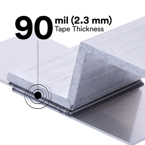 Heavy-Duty 2-Inch Circle Double-Sided Adhesive Tape Five-Pack Gray VHB Acrylic Foam Tape For Serious Permanent Bonds Replaces Rivets