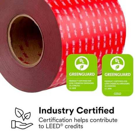 Heavy-Duty 2-Inch Circle Double-Sided Adhesive Tape Five-Pack Gray VHB Acrylic Foam Tape For Serious Permanent Bonds Replaces