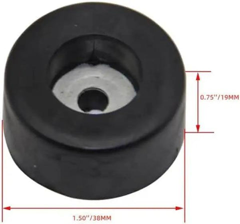 Vibration Dampening Foot Pad Isolator Rubber Bumper for heavy duty compressors and generators, 1.5 inch diameter