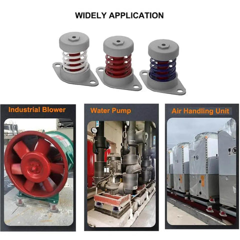 Heavy Duty Floor Mount Vibration Isolator For Industrial Machinery With 1 Inch Deflection Spring Damping Mounts Carbon Steel Construction With Rust Resistant Coating For Long Lasting Durability