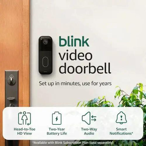 Video Doorbell Newest Model With Full HD Head To Toe View And Up To Two Years Battery Life Easy Setup Sync Module Core Included