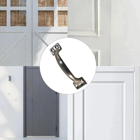 12 Pack 4 Inch Vintage Bow Cabinet Pulls In Silver For Barn Doors Dressers And Kitchen Cupboards With 48 Mounting Screws on modern doors
