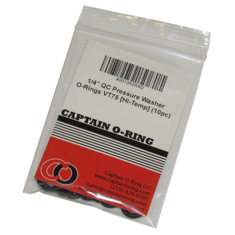 Heavy Duty High Temperature Viton FKM O Rings For 1/4 Inch Quick Connect Pressure Washer Couplers packaging