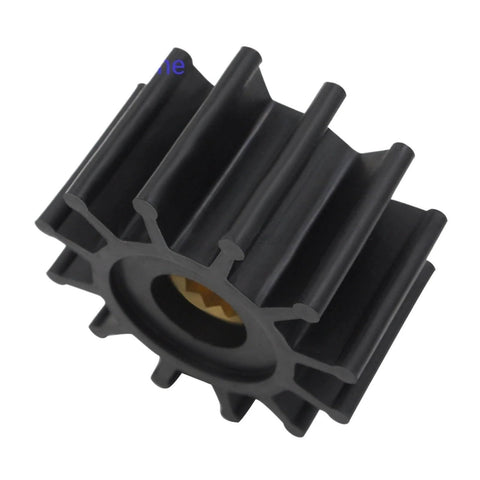 Marine impeller kit replacement compatible with Volvo Penta MD and TMD engines, featuring brass insert and 12 blade rubber impeller.