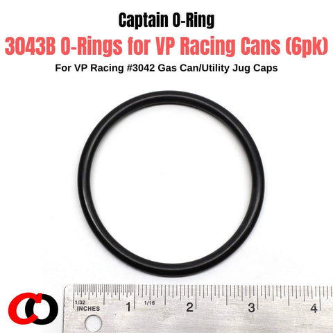 Six Pack Replacement 3043B O Rings For VP Racing Fuels 3042 Gas Can Caps And Utility Jug Caps Not Compatible With Other Cans O Ring Gaskets For VP Cans Only