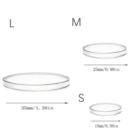 9 Pack Wall Bumpers And Door Stoppers Set With Clear Round Cushions, Self Adhesive 35x35mm Protectors, three sizes displayed