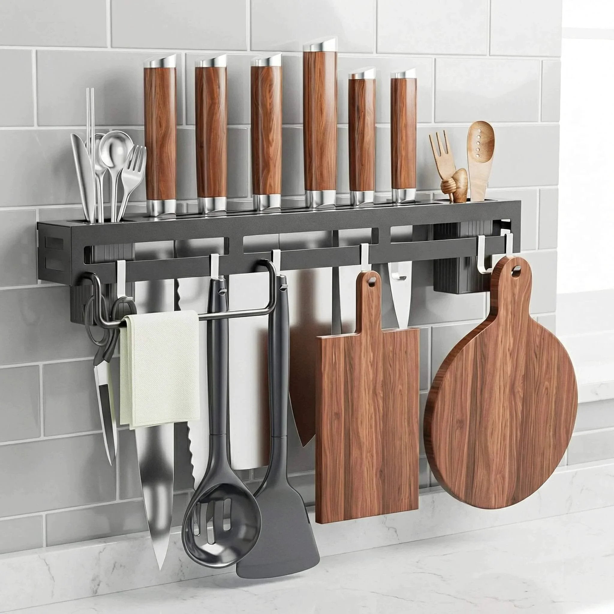 Kitchen Utenslie Rack wall mount utensil rack - 15.7in Organizer for Kitchen...