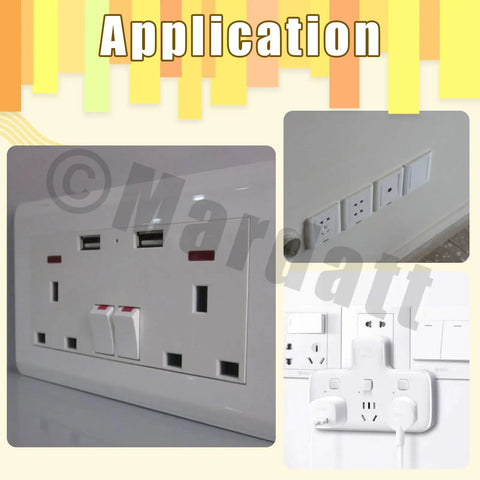 Close-up of electrical outlets and wall switches installed; potential use for 180 Piece Nylon Round Spacer Assortment Kit For M5 Screws Nine Sizes.