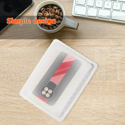 Top view of 10-Piece Pro-Grade Silicone Mold Protective Covers For Bracelets on a desk with coffee and keyboard