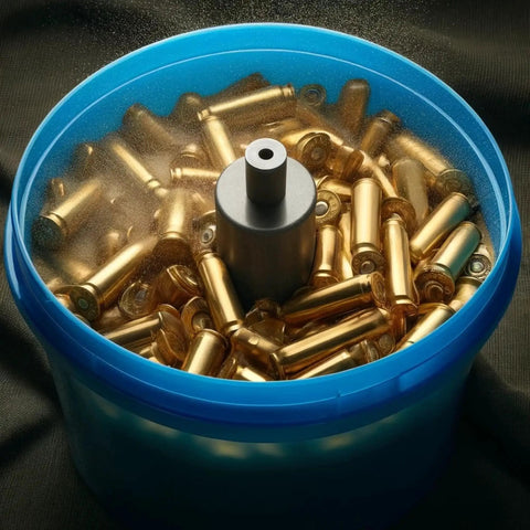Fine 40 60 Grit Walnut Shell Media for gentle blasting, tumbling, and polishing of soft woods, plastics, gems and soft metals in a 10 lb pack; silica free, non marring abrasive that cleans paint, grease, grime and burrs while protecting delicate surfaces in a tumbler with brass casings.