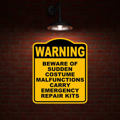 Malfunction Warning Sign costume malfunction warning sign - Durable Aluminum Sa...