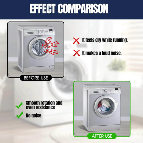 Effect comparison of washing machine before and after using High Performance Damping Grease For Washing Machines And Mechanical Equipment