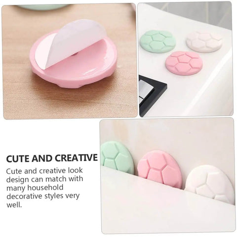 Five Pack Washing Machine Door Bumpers With Strong Adhesive Protective Pads For Washer Leveling And Wall Protection, Cushions That Stick Like Crazy And Help Prevent Wall Dings, Works With Most Front Load And Top Load Machines, Random Color