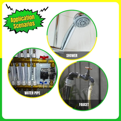 Application scenarios for 10 Pcs Flanged Sleeve Bearings M4 Bore 6mm OD 5mm Length including shower, water pipe, faucet.
