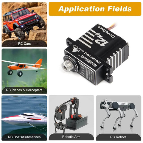 Waterproof 12kg High Torque RC Micro Servo Coreless Motor Metal Gear Digital Servo Aluminum Steering Servo for TRX4M TRX4MT 1/18 Crawler, application fields