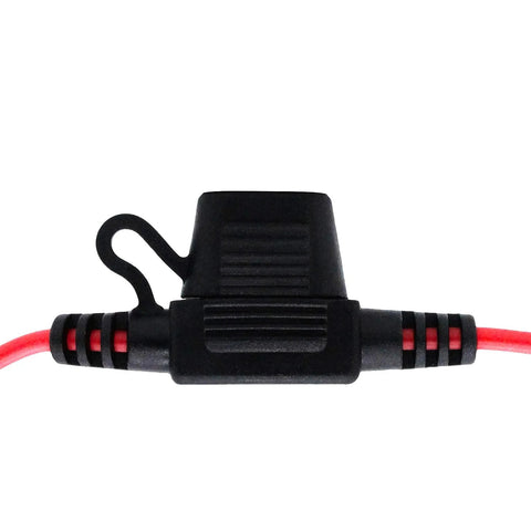 Waterproof Inline Fuse Holder Kit With 16 AWG Wire 12 Inch Length ATM Blade Fuse Compatible For Vehicle Boat RV Tractor 10 Pack IP65